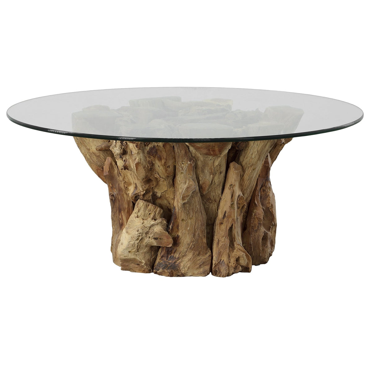 Uttermost Driftwood Glass Top Large Coffee Table Coffee Tables| Uttermost
