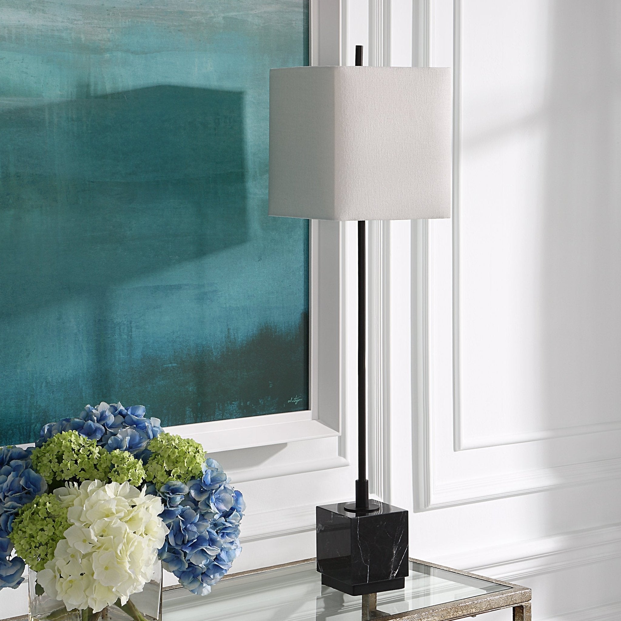 Uttermost Escort Black Buffet Lamp Table Lamps| Uttermost