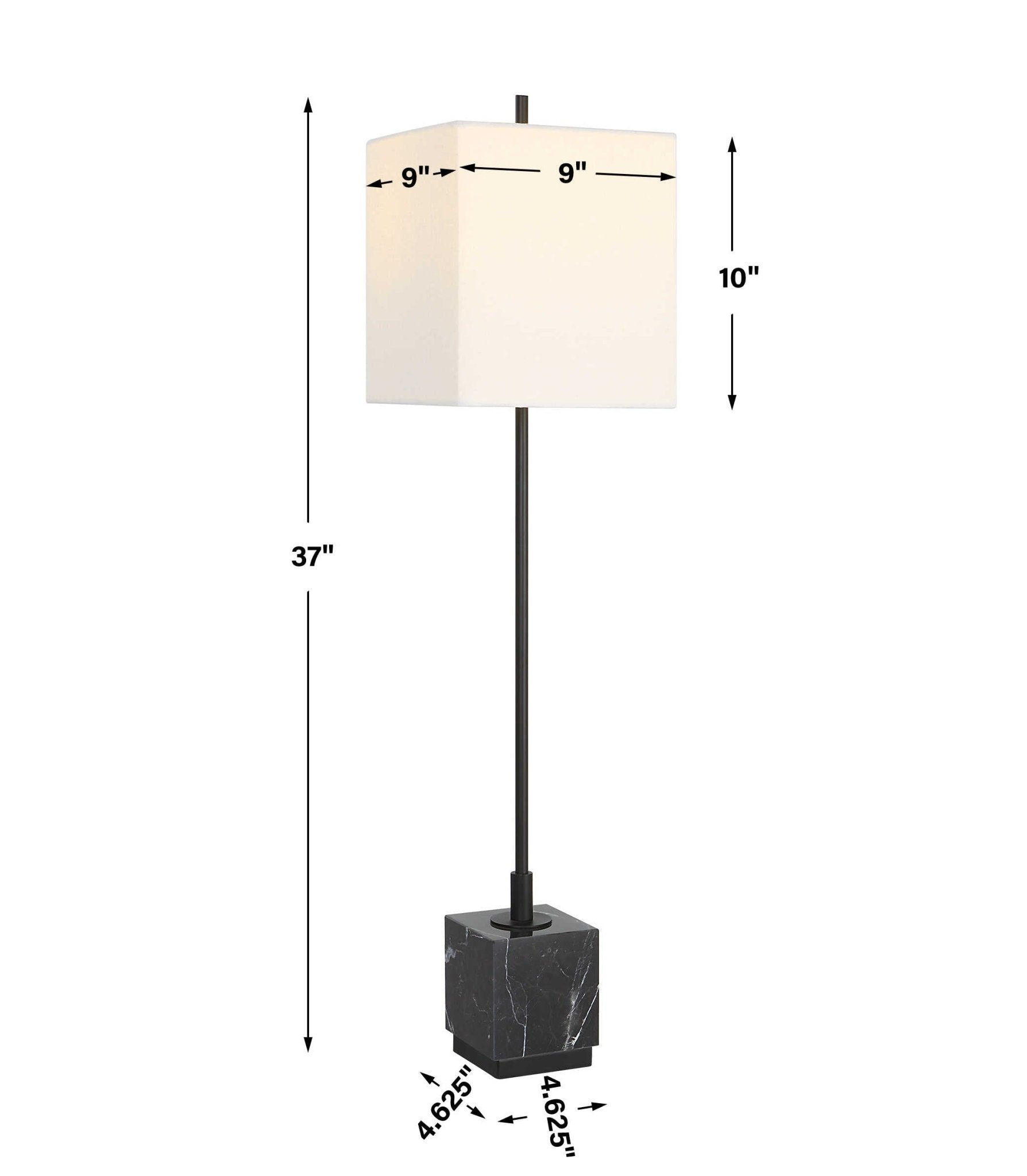 Uttermost Escort Black Buffet Lamp Table Lamps| Uttermost