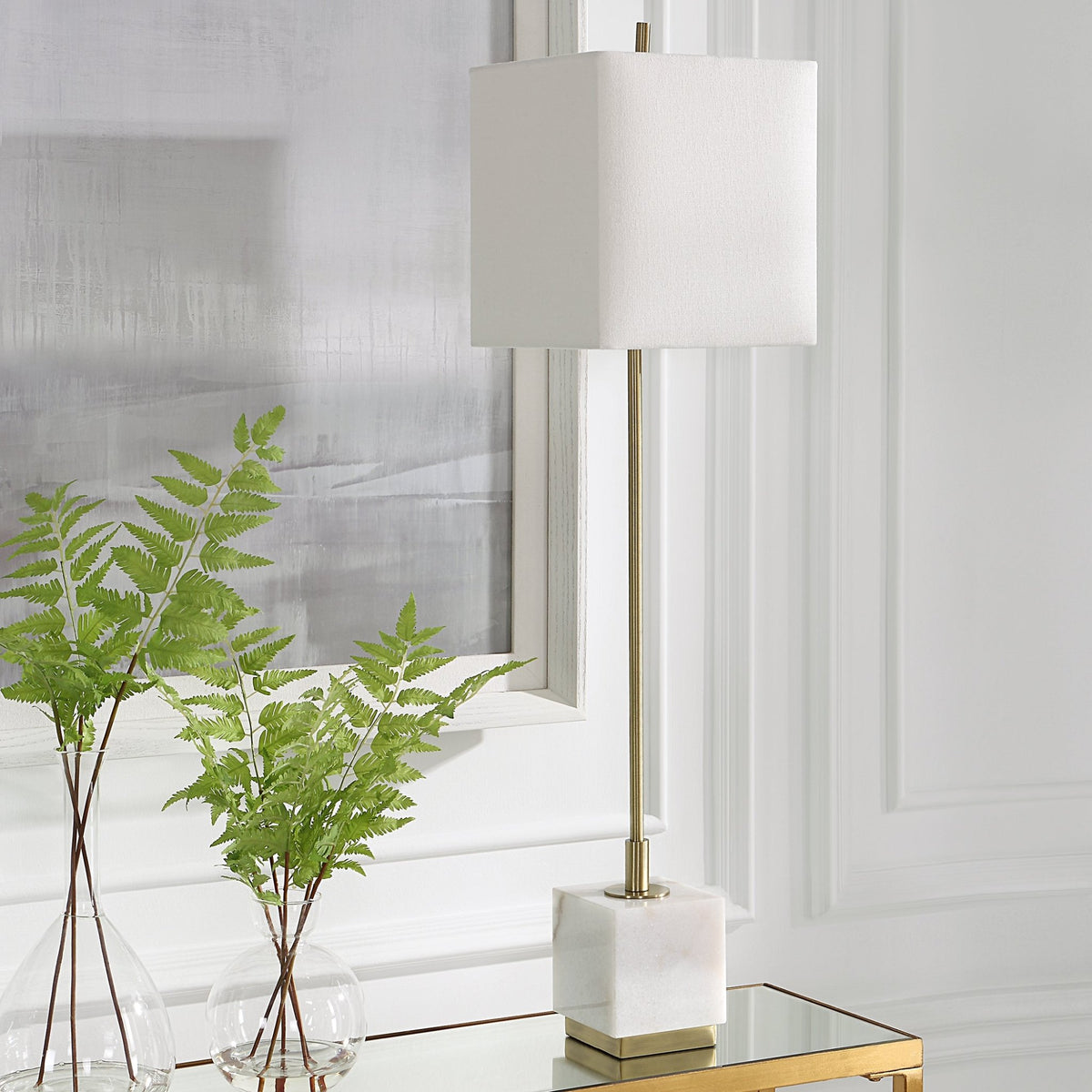 Uttermost Escort Brass Buffet Lamp Floor lamps| Uttermost