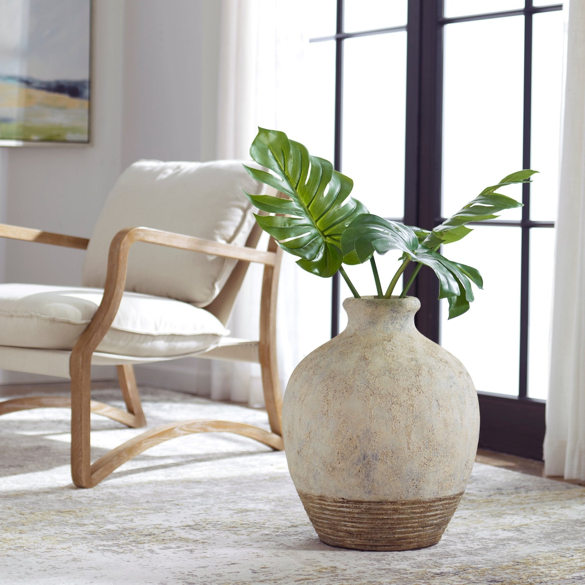 Uttermost Fernandina Oversized Rustic Vase Vases and Jars| Uttermost