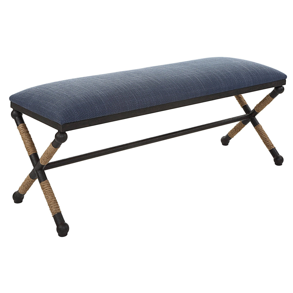 Uttermost Firth Rustic Navy Bench Benches| Uttermost
