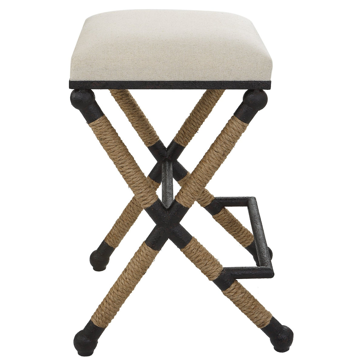 Uttermost Firth Rustic Oatmeal Counter Stool Stools| Uttermost