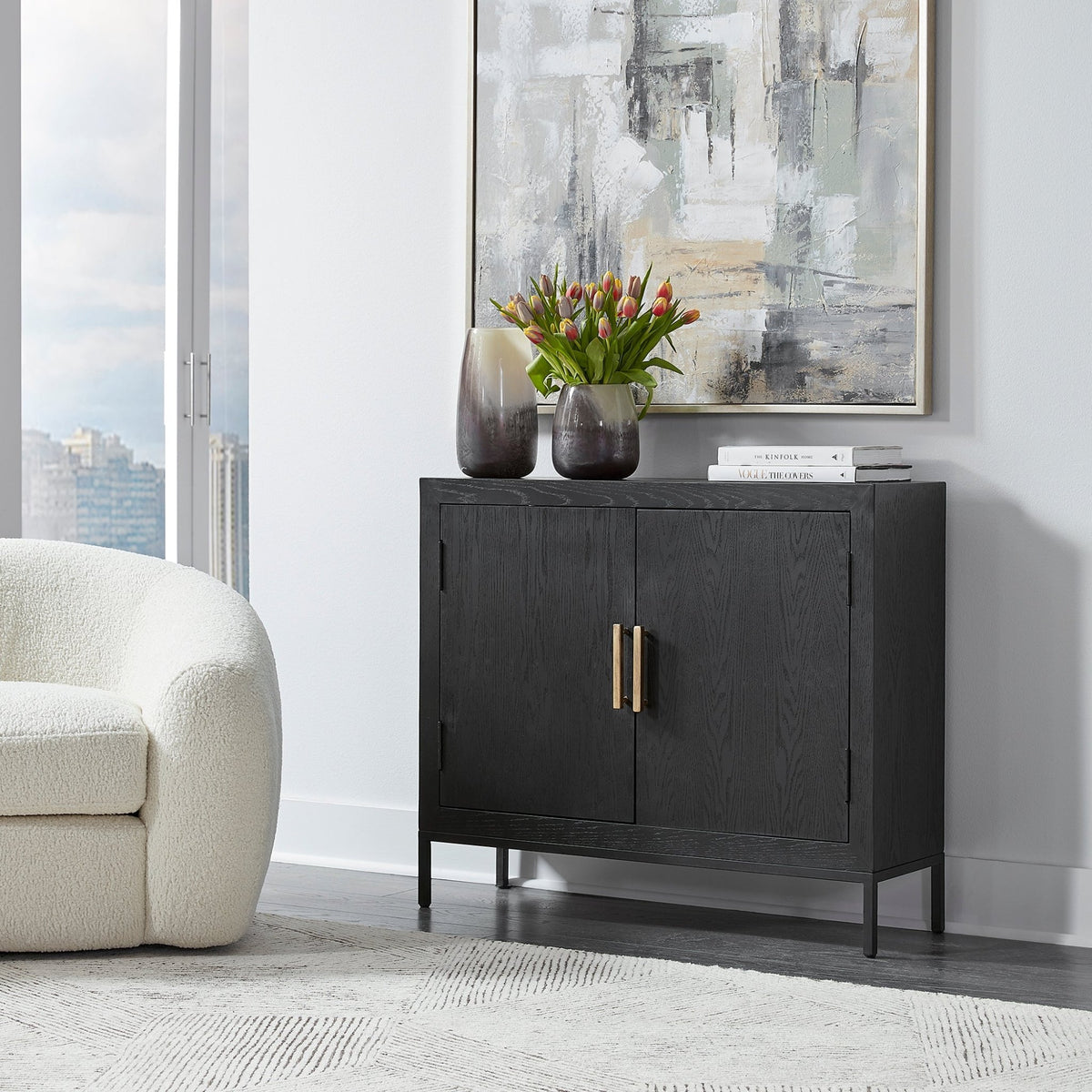 Uttermost Front Range Dark Oak 2 Door Cabinet Cabinets & Chests| Uttermost