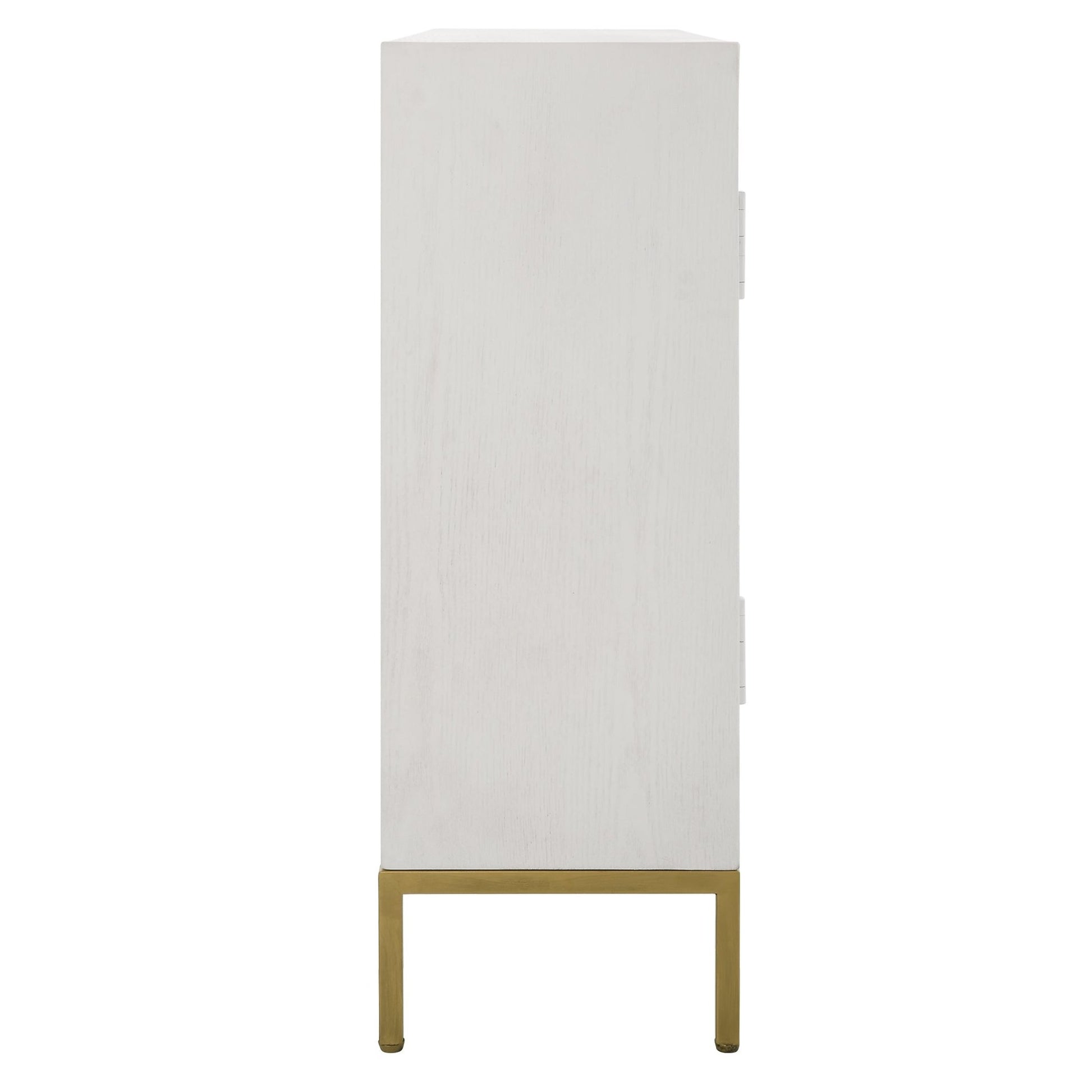 Uttermost Front Range White 2 Door Cabinet Table Decors| Uttermost