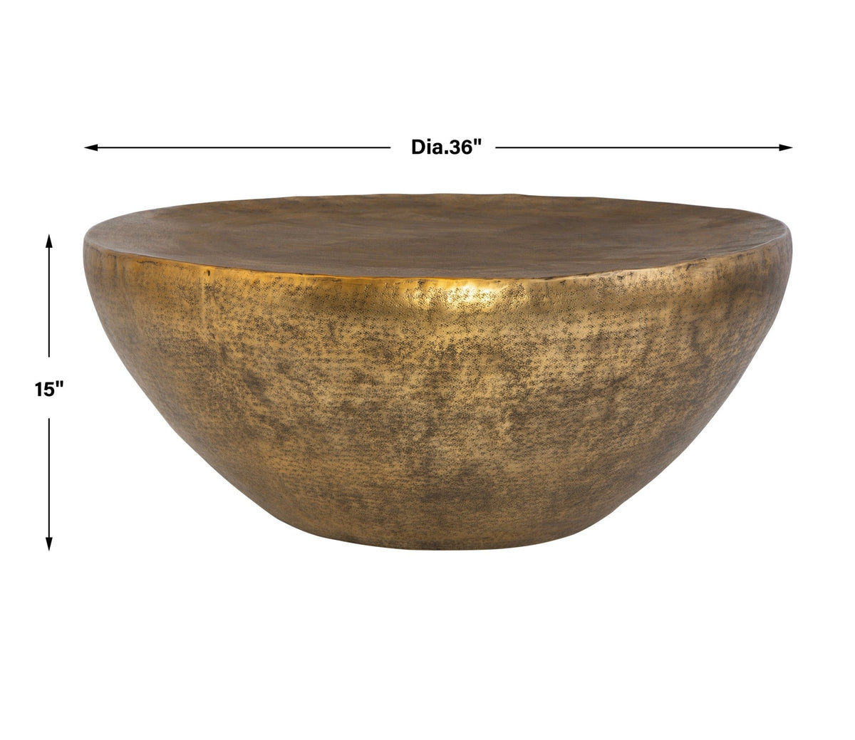Uttermost Gilded Dome Gold Coffee Table Table Decors| Uttermost