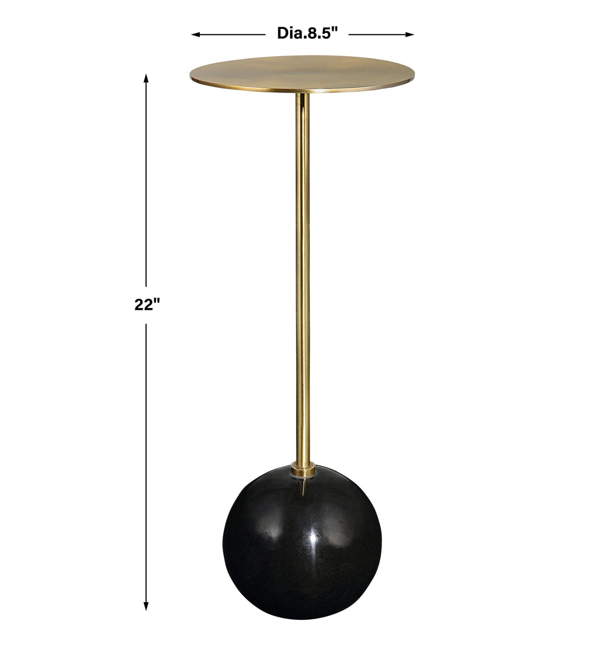 Uttermost Gimlet Brass Drink Table Accent & End Tables| Uttermost