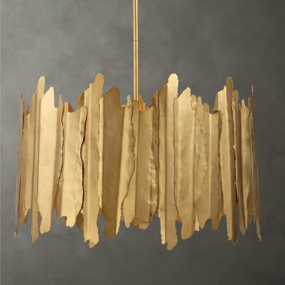 Uttermost Golden Gate 8 Light Industrial Pendant chandeliers| Uttermost