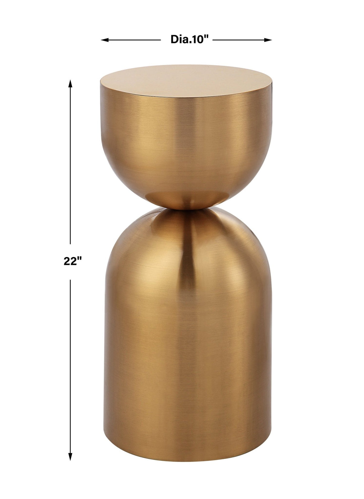 Uttermost Golden Vessel Modern Accent Table Table Decors| Uttermost