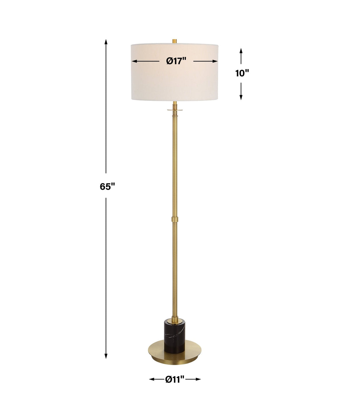Uttermost Guard Brass Floor Lamp Floor lamps| Uttermost