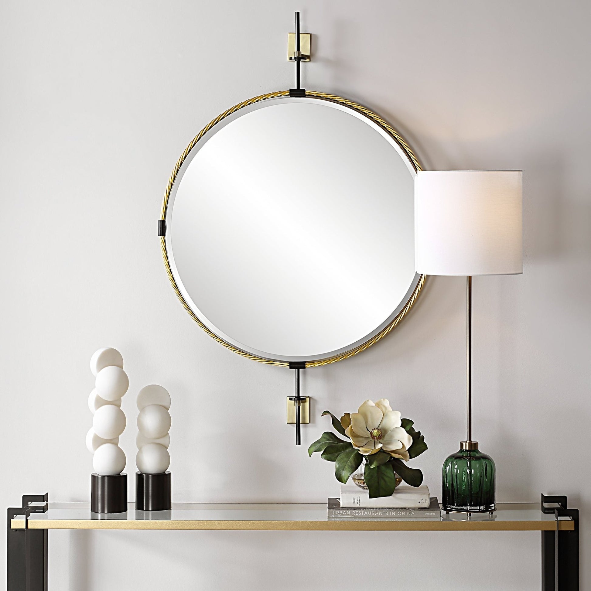 Uttermost Guardrail Round Mirror Mirrors| Uttermost