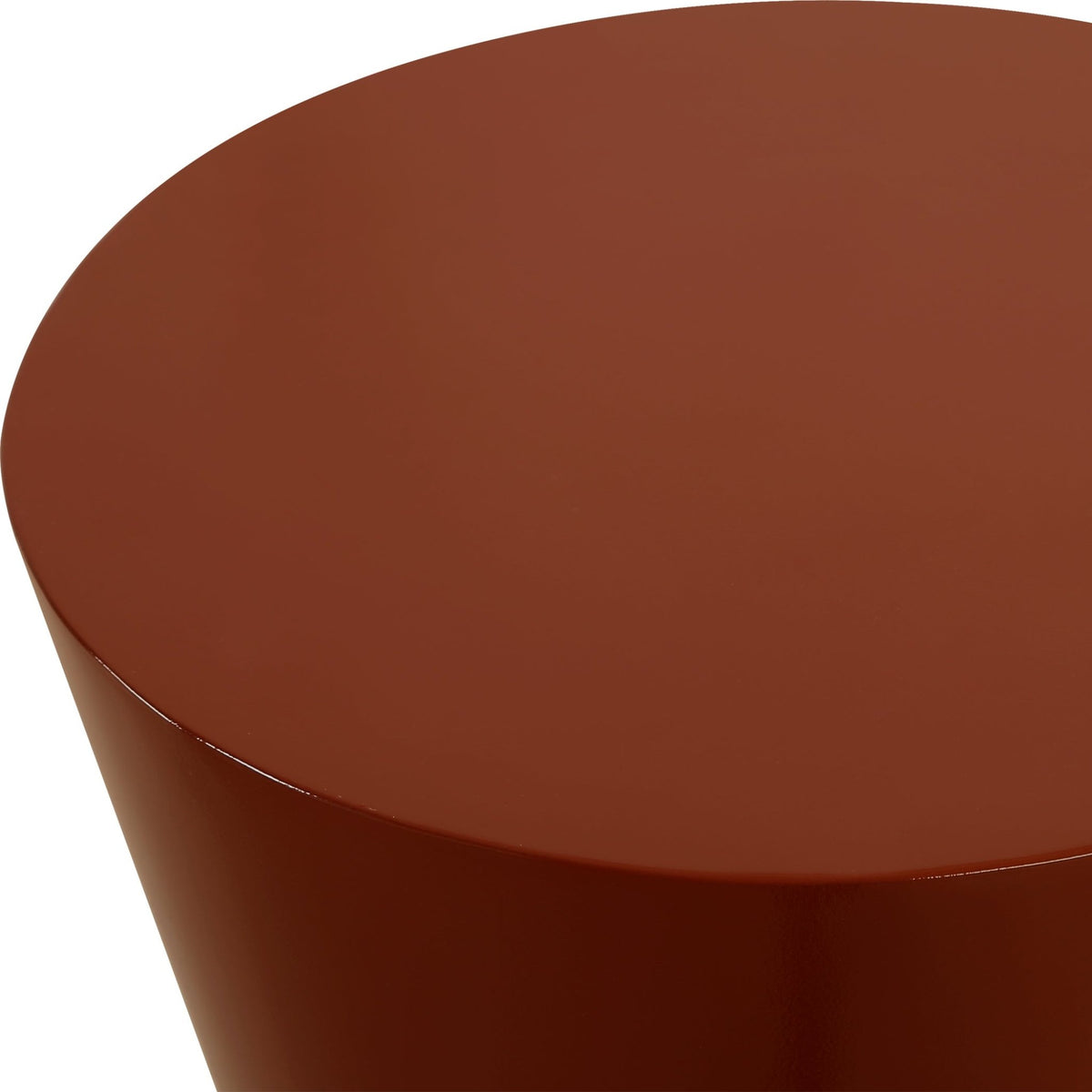 Uttermost Hepler Gloss Terracotta Drink Table Accent & End Tables| Uttermost