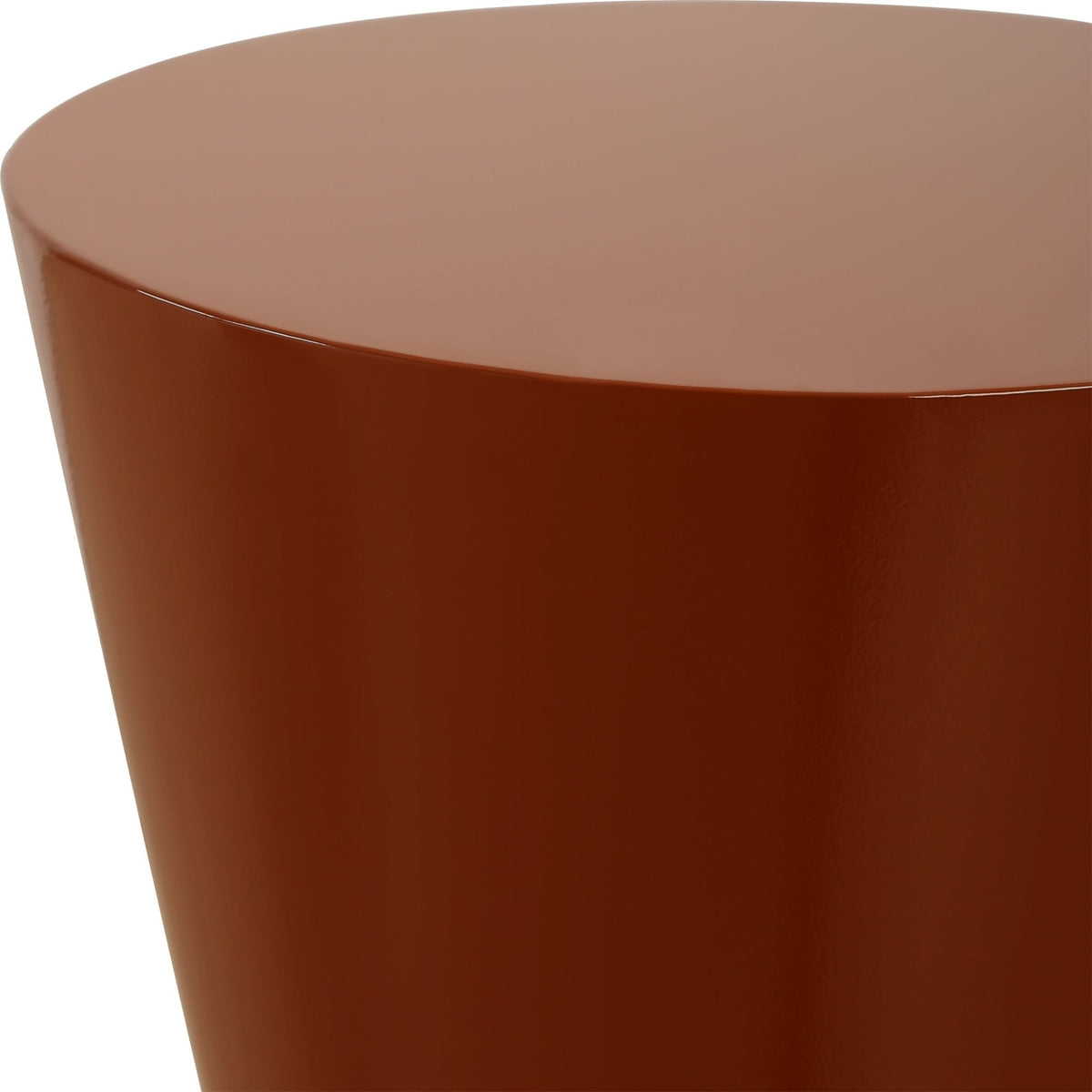 Uttermost Hepler Gloss Terracotta Drink Table Accent & End Tables| Uttermost