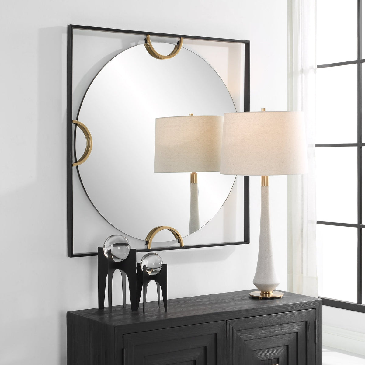 Uttermost Hinson Square Mirror Table Decors| Uttermost