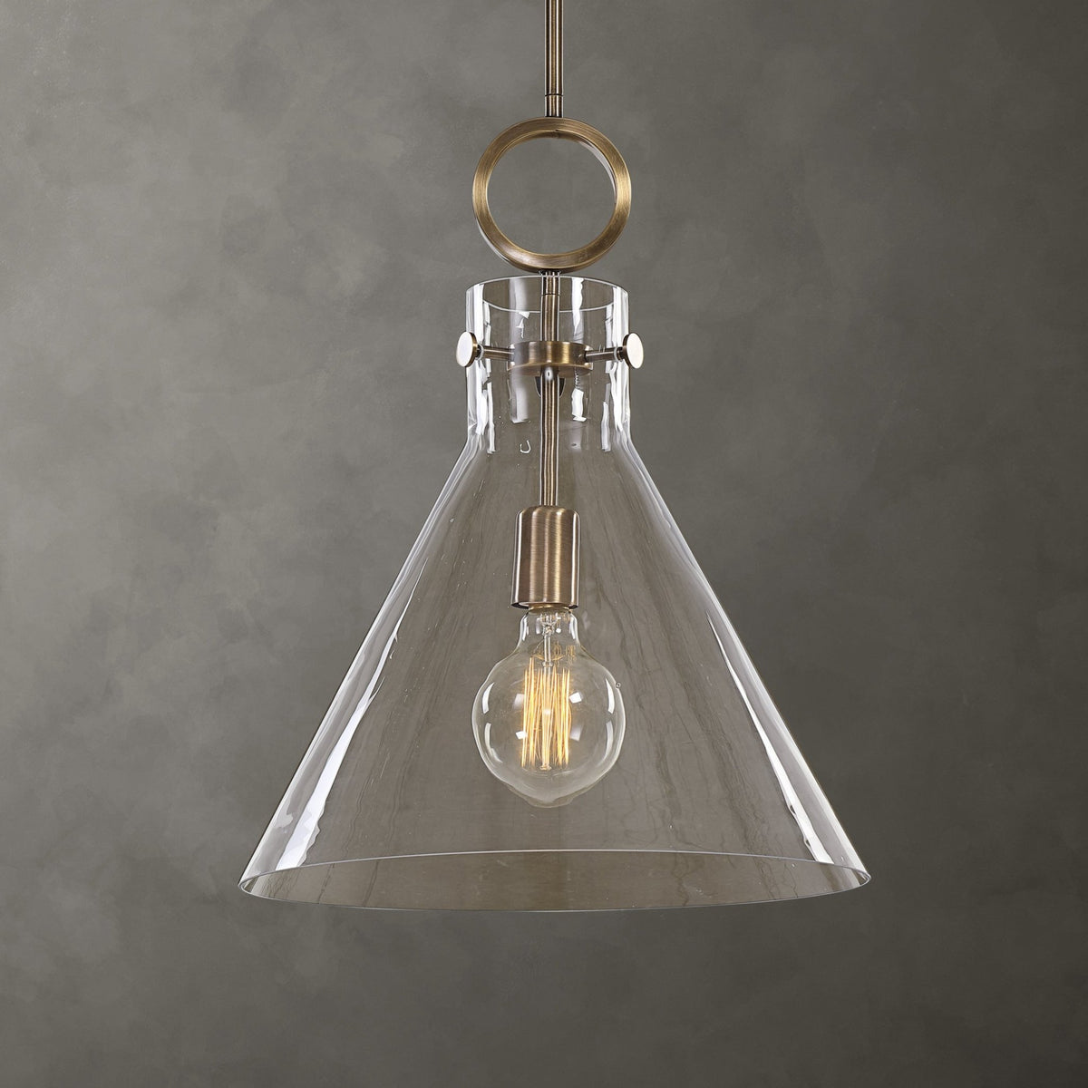 Uttermost Imbuto Funnel Glass 1 Light Pendant Wall Sconces| Uttermost