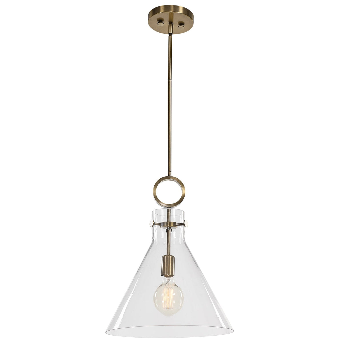 Uttermost Imbuto Funnel Glass 1 Light Pendant Wall Sconces| Uttermost