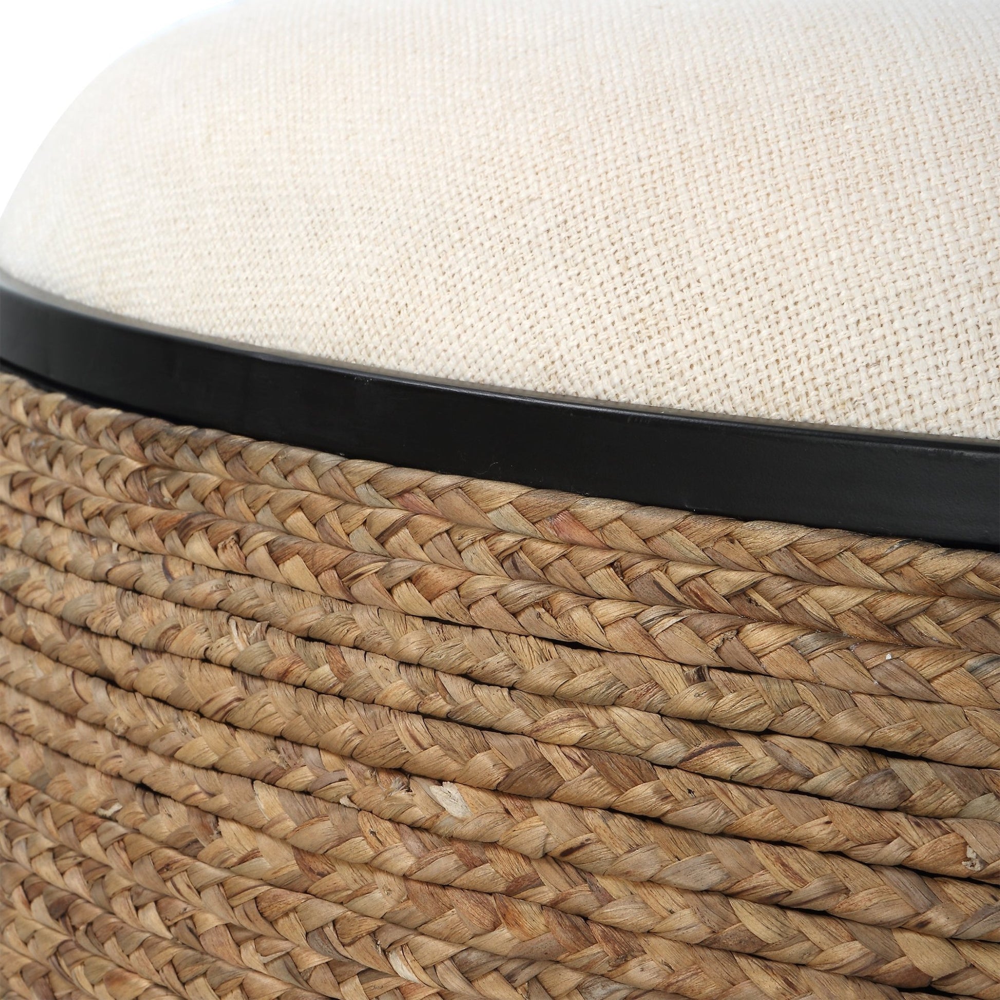 Uttermost Island Straw Storage Ottoman / Coffee Table Table Decors| Uttermost