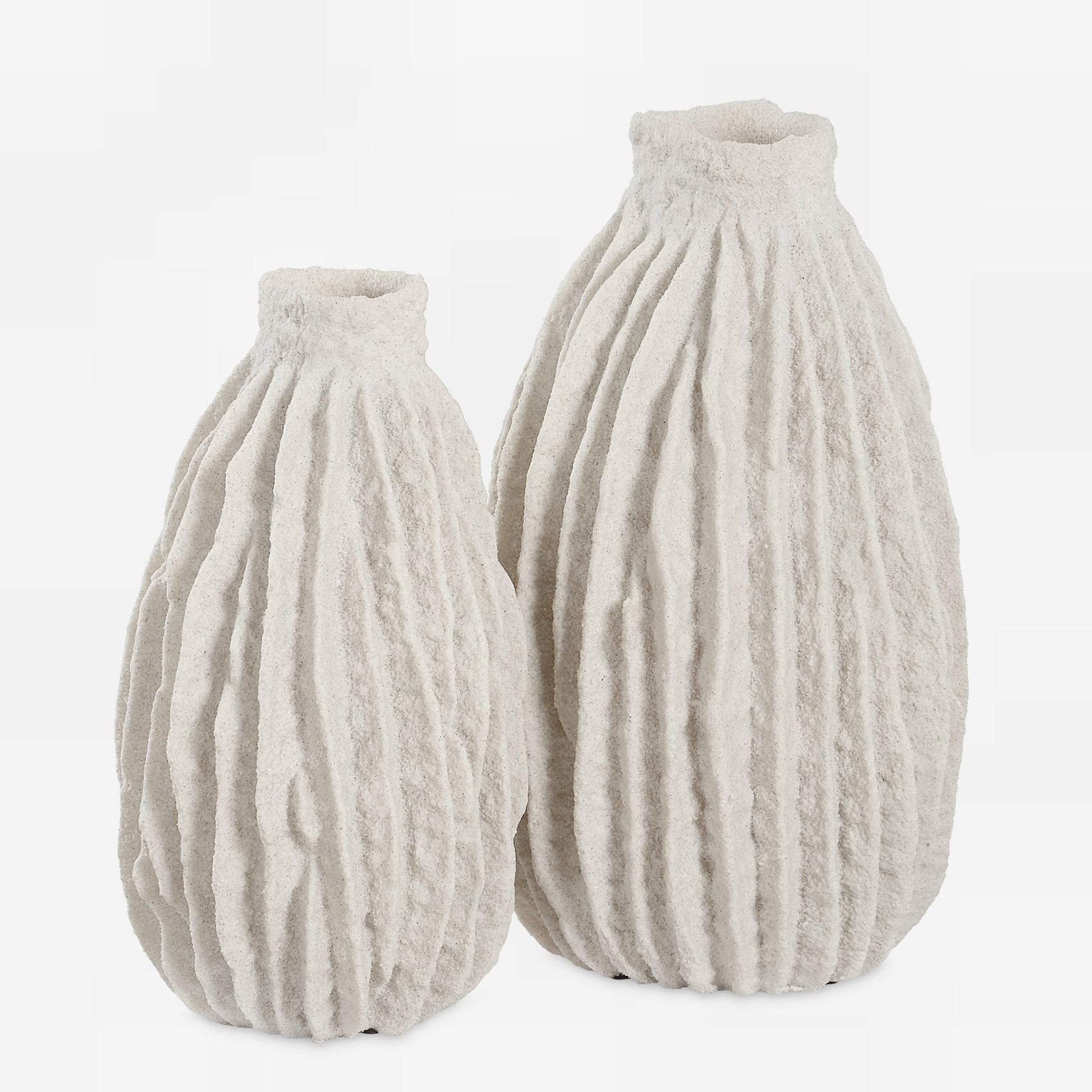 Uttermost Ivory Ridge Vases Set/2 Vases and Jars| Uttermost