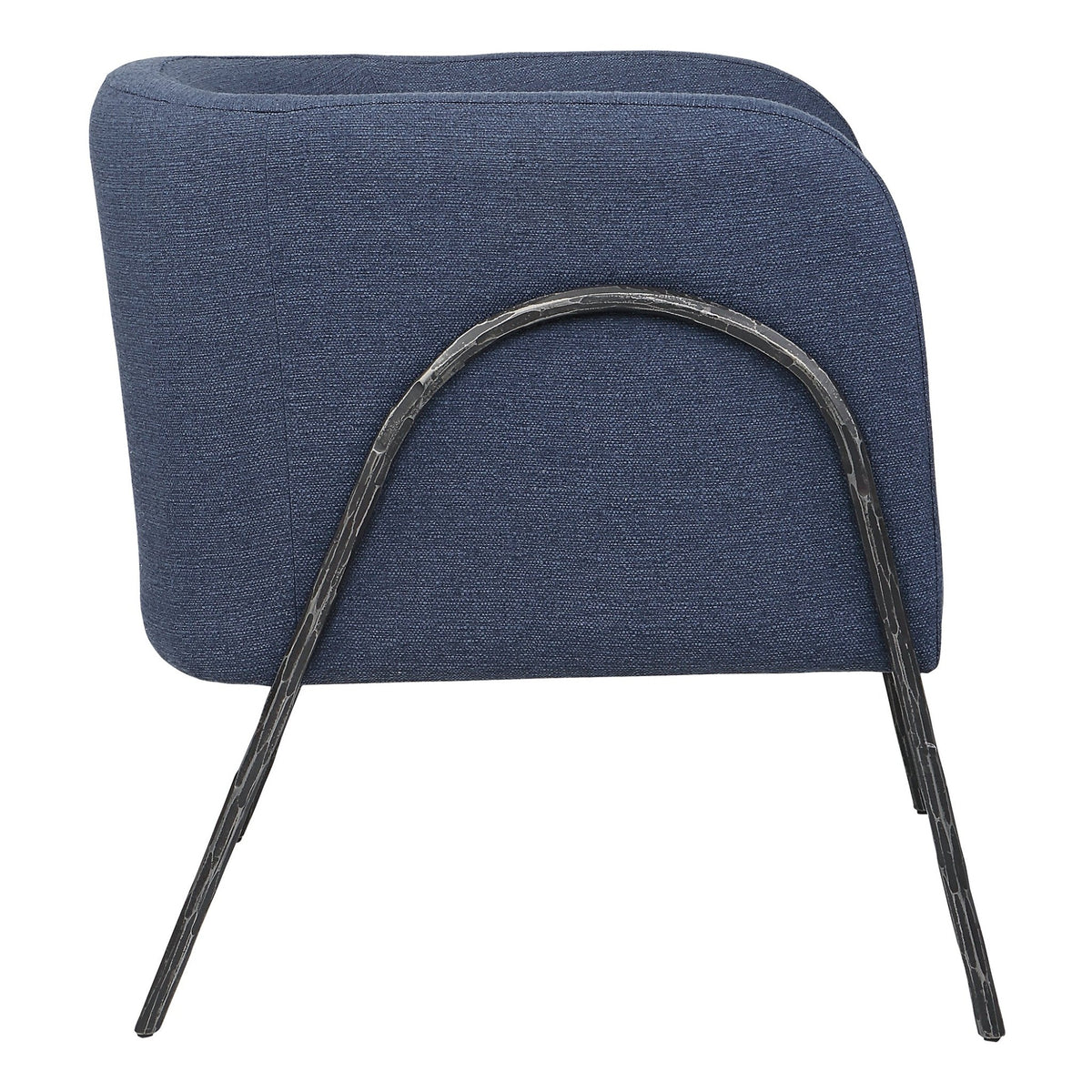Uttermost Jacobsen Denim Barrel Chair Table Decors| Uttermost