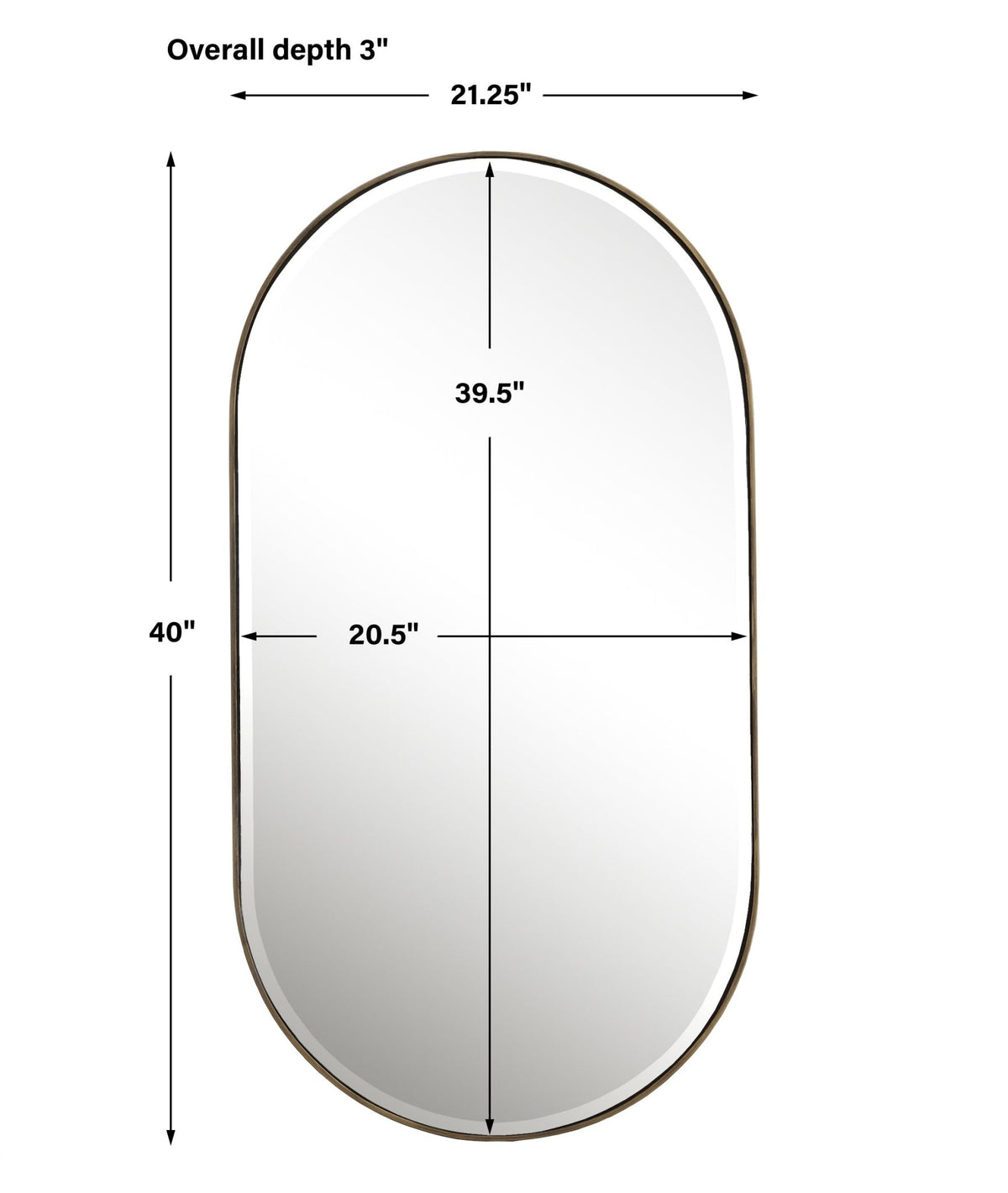 Uttermost Lago Oval Gold Mirror Mirrors| Uttermost