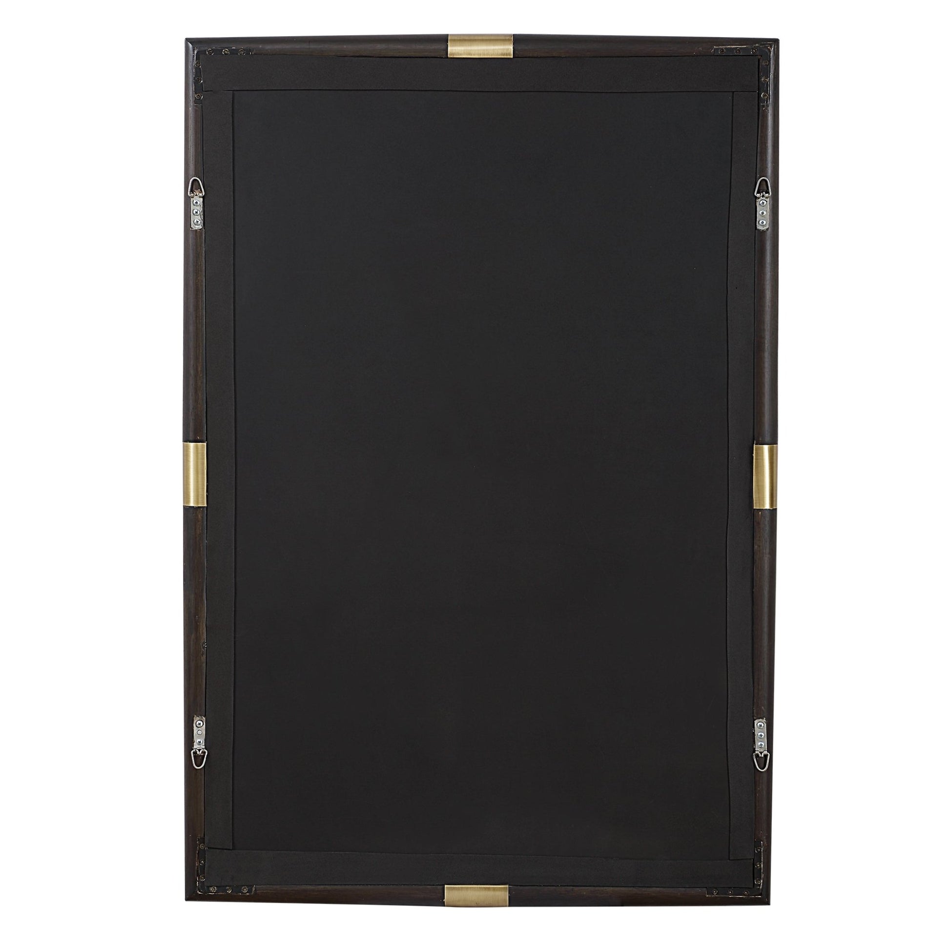 Uttermost Larkin Dark Wood & Brass Mirror Mirrors| Uttermost