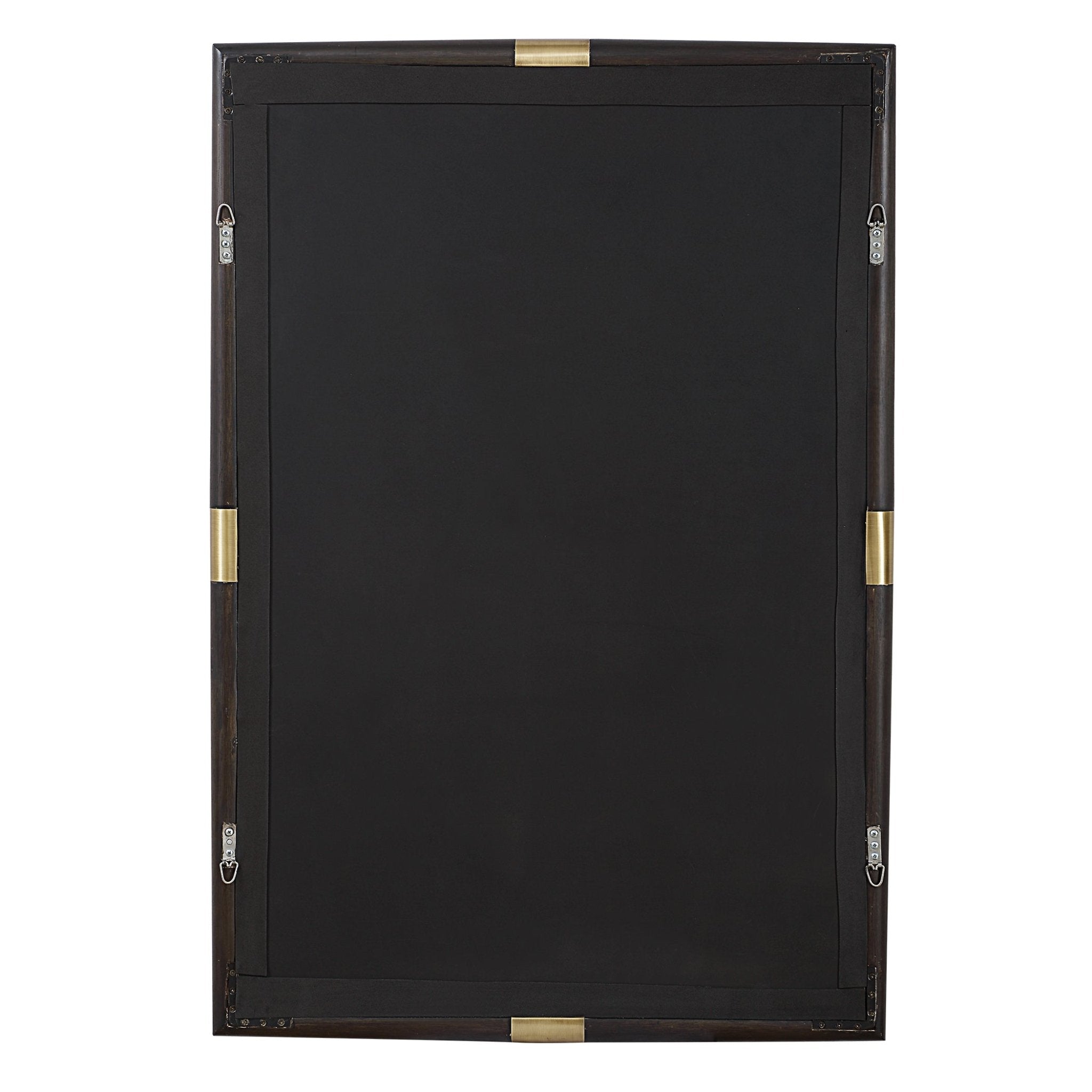 Uttermost Larkin Dark Wood & Brass Mirror Mirrors| Uttermost