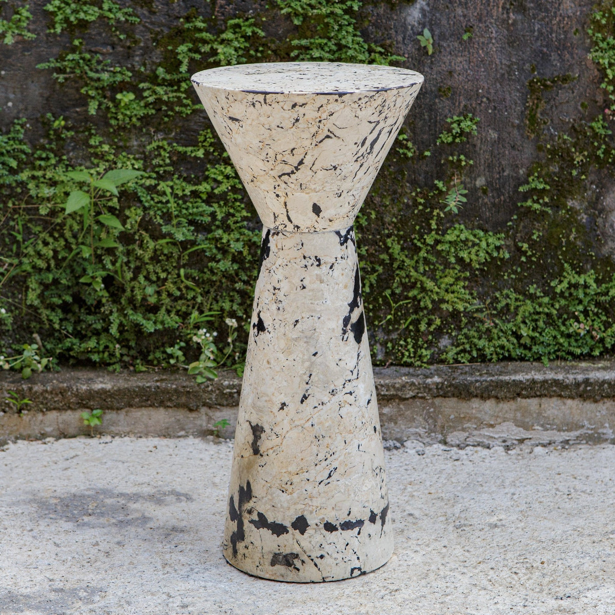 Uttermost Lenora Stone Drink Table Accent & End Tables| Uttermost