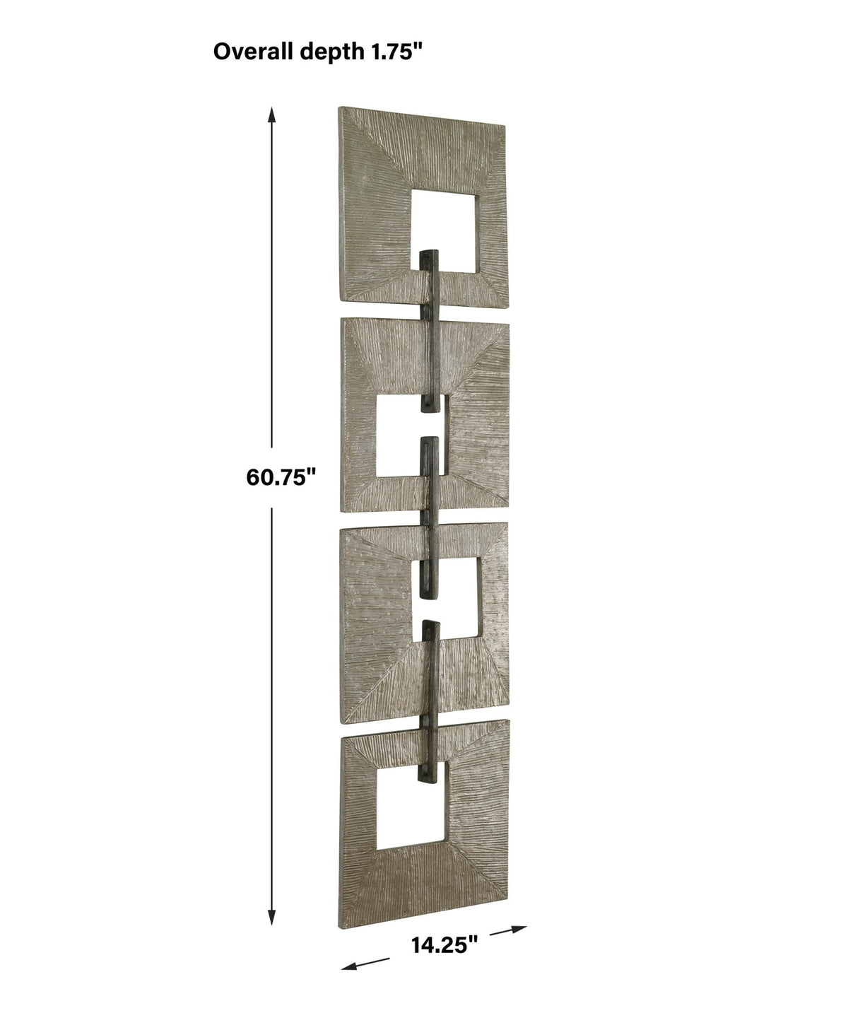 Uttermost Linked Champagne Metal Wall Decor Wall Decors| Uttermost