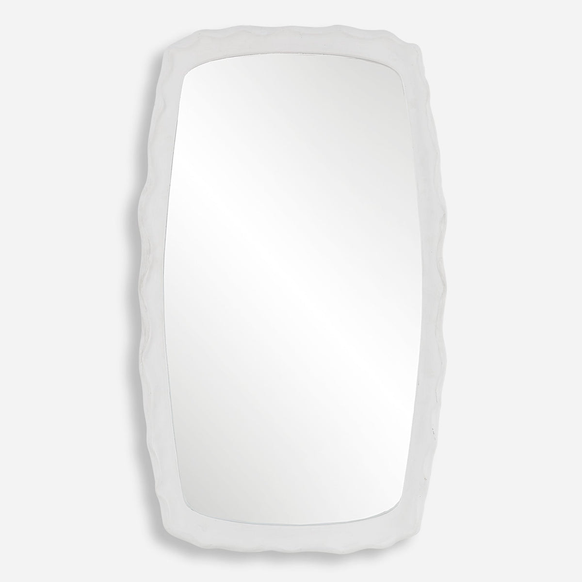 Uttermost Marbella White Mirror Table Decors| Uttermost