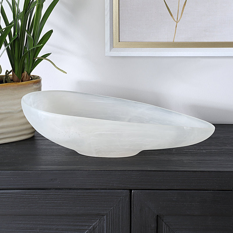 Uttermost Marchena White Bowl - Al Rugaib Furniture