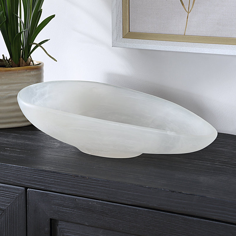 Uttermost Marchena White Bowl - Al Rugaib Furniture