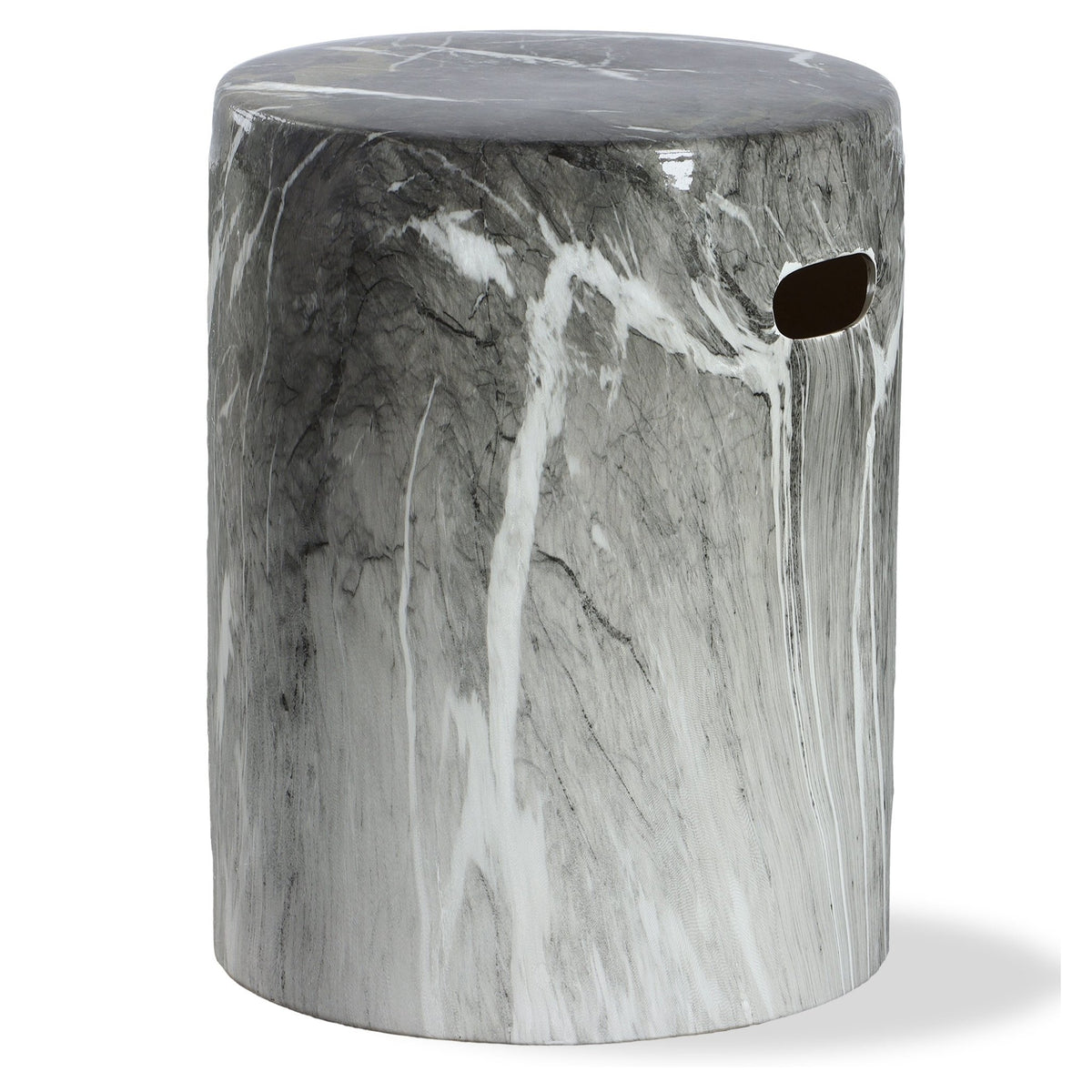 Uttermost Marvel Marbled Garden Stool Accent & End Tables| Uttermost