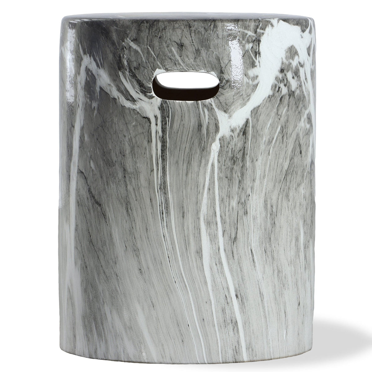 Uttermost Marvel Marbled Garden Stool Accent & End Tables| Uttermost