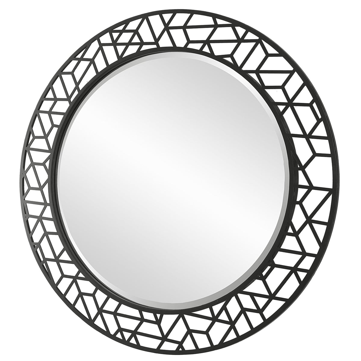 Uttermost Mosaic Metal Round Mirror Mirrors| Uttermost