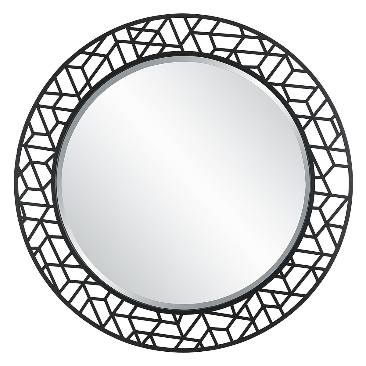 Uttermost Mosaic Metal Round Mirror Mirrors| Uttermost