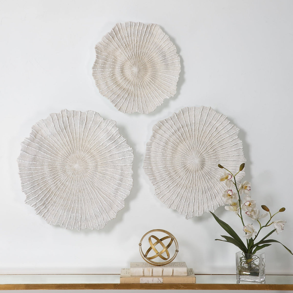 Uttermost Ocean Gems Coral Wall Decor, Set/3 Wall Decors| Uttermost