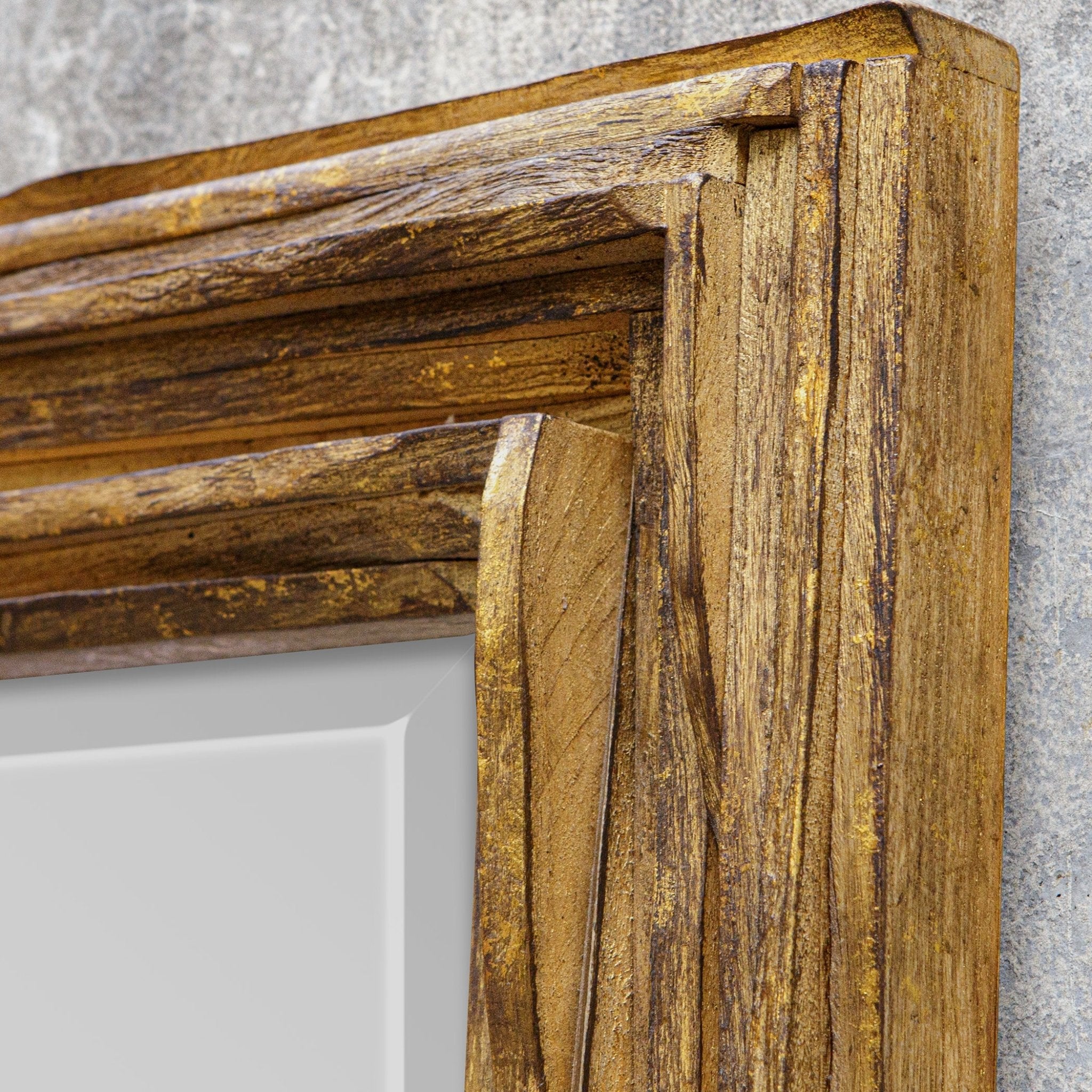 Uttermost Overlap Teak Wood Mirror Mirrors| Uttermost