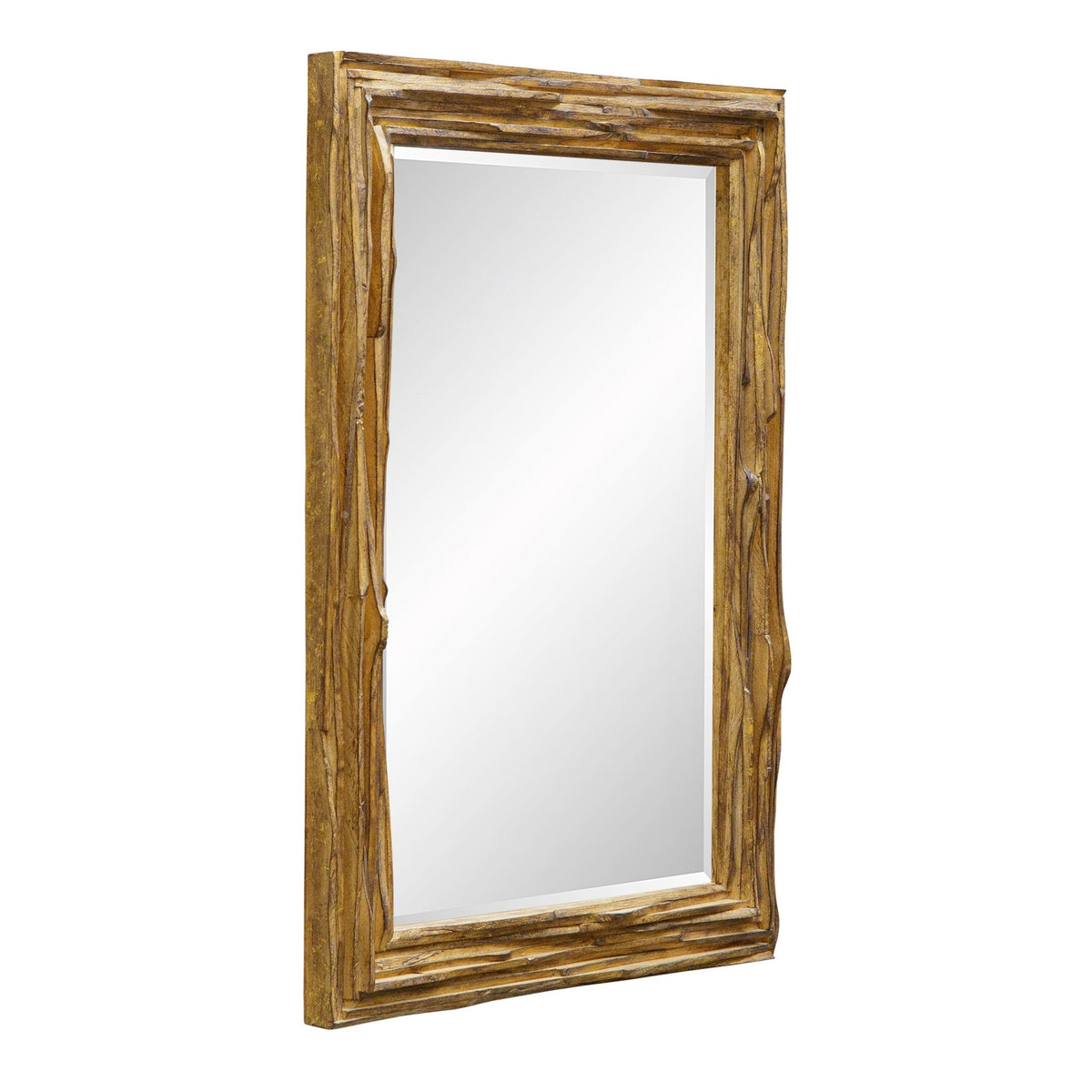 Uttermost Overlap Teak Wood Mirror Mirrors| Uttermost