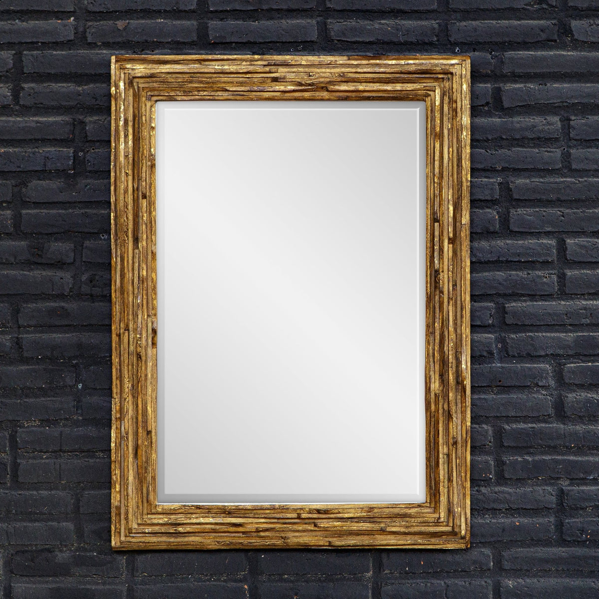 Uttermost Overlap Teak Wood Mirror Mirrors| Uttermost