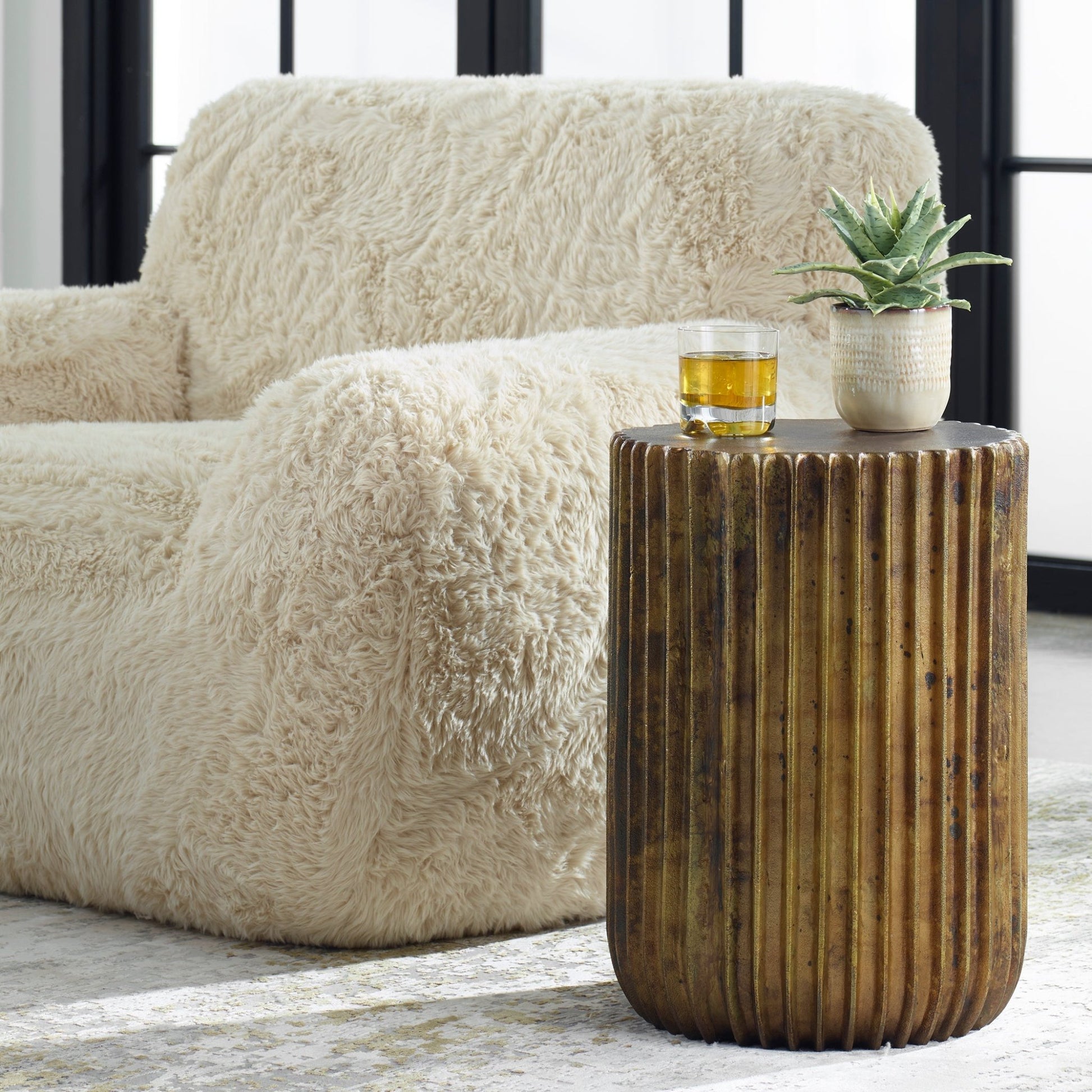 Uttermost Peaks And Valleys Gold Accent Table Table Decors| Uttermost