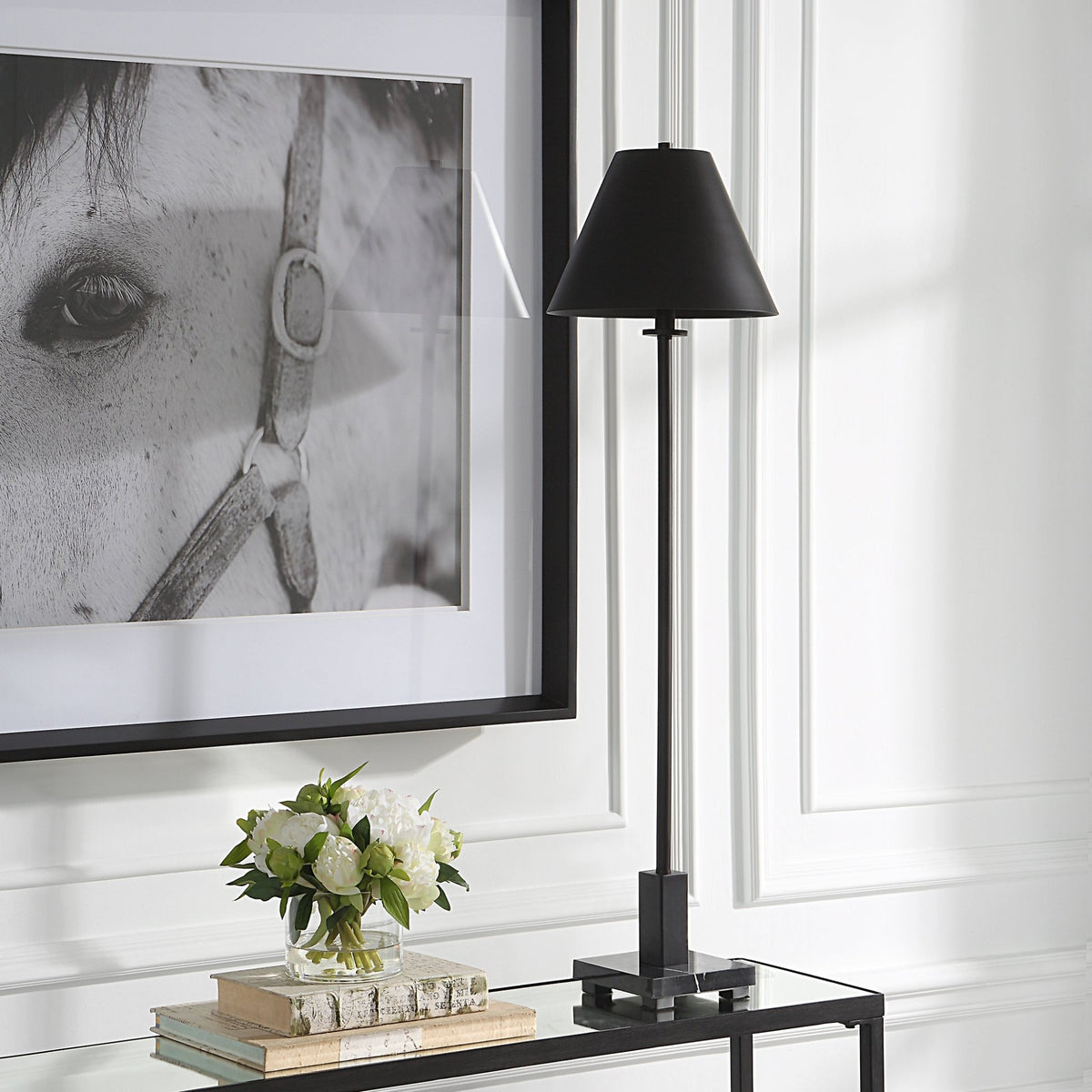 Uttermost Pilot Black Buffet Lamp Floor lamps| Uttermost