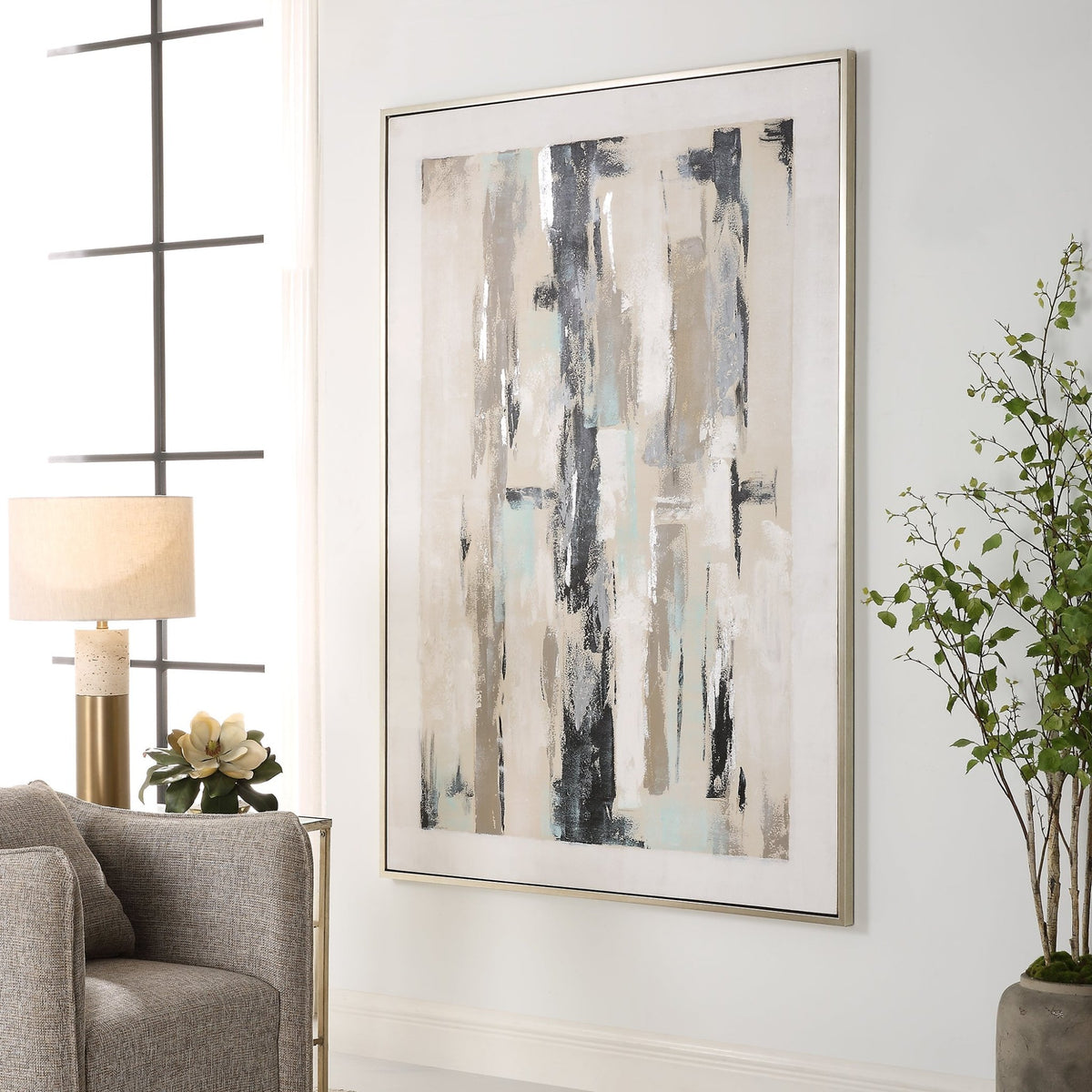 Uttermost Placidity Hand Painted Abstract Art Paintings & Pictures| Uttermost