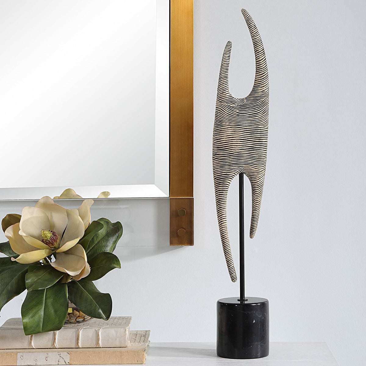 Uttermost Pochette Ribbed Sculpture Table Decors| Uttermost