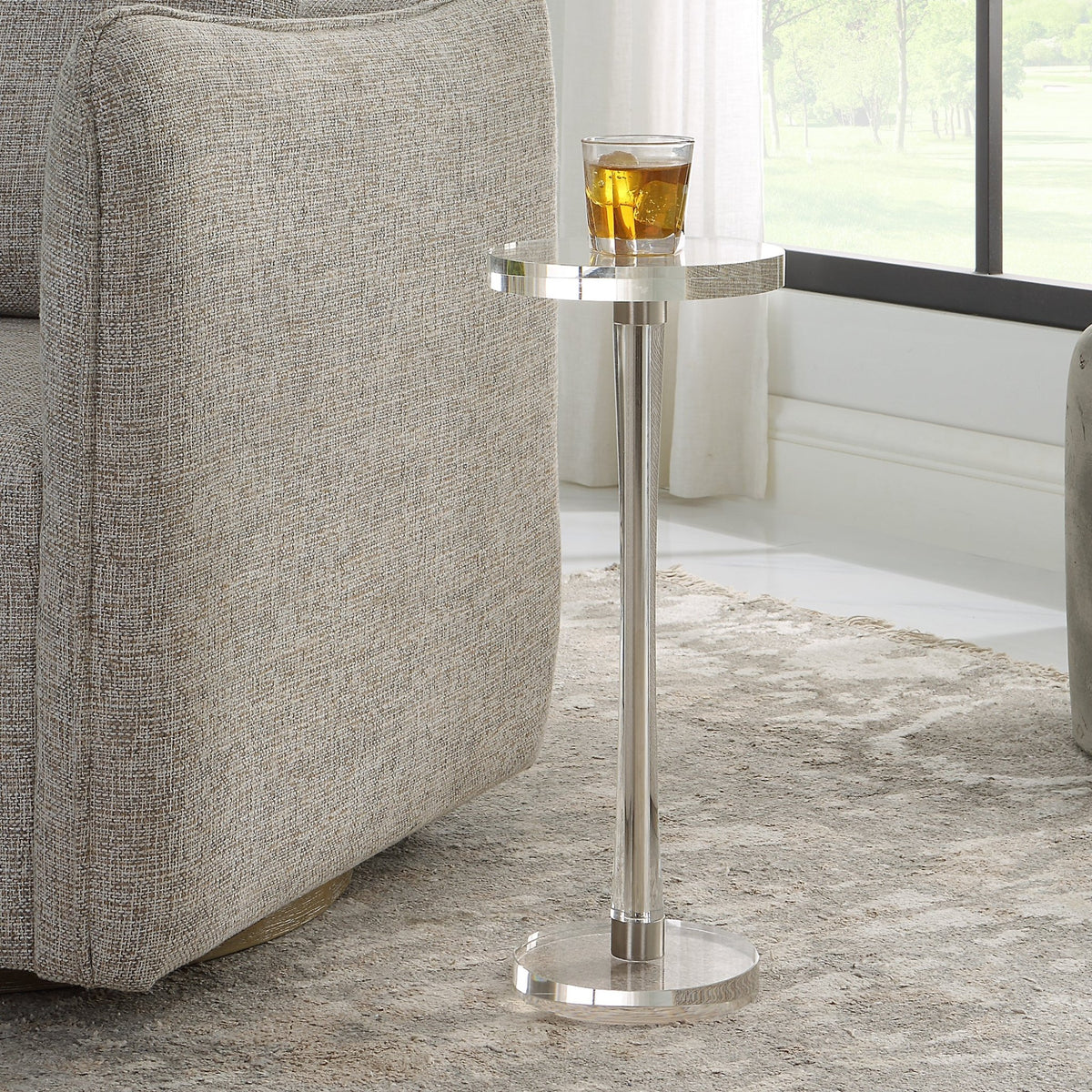 Uttermost Pria Crystal Drink Table Table Decors| Uttermost