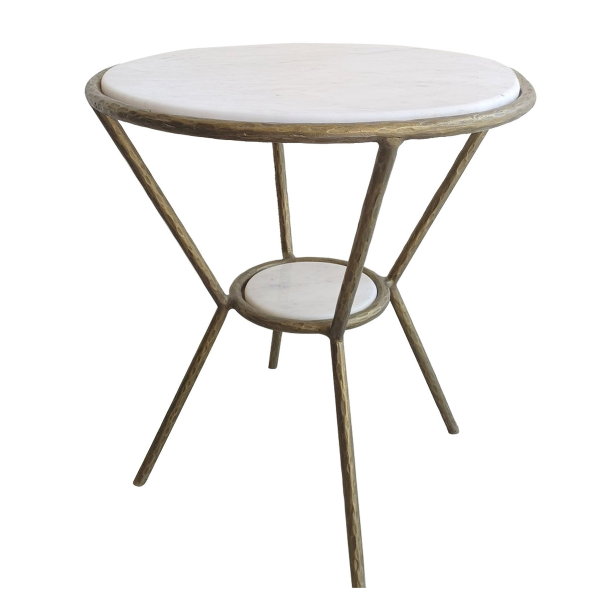 Uttermost Refuge Round White Side Table Accent & End Tables| Uttermost