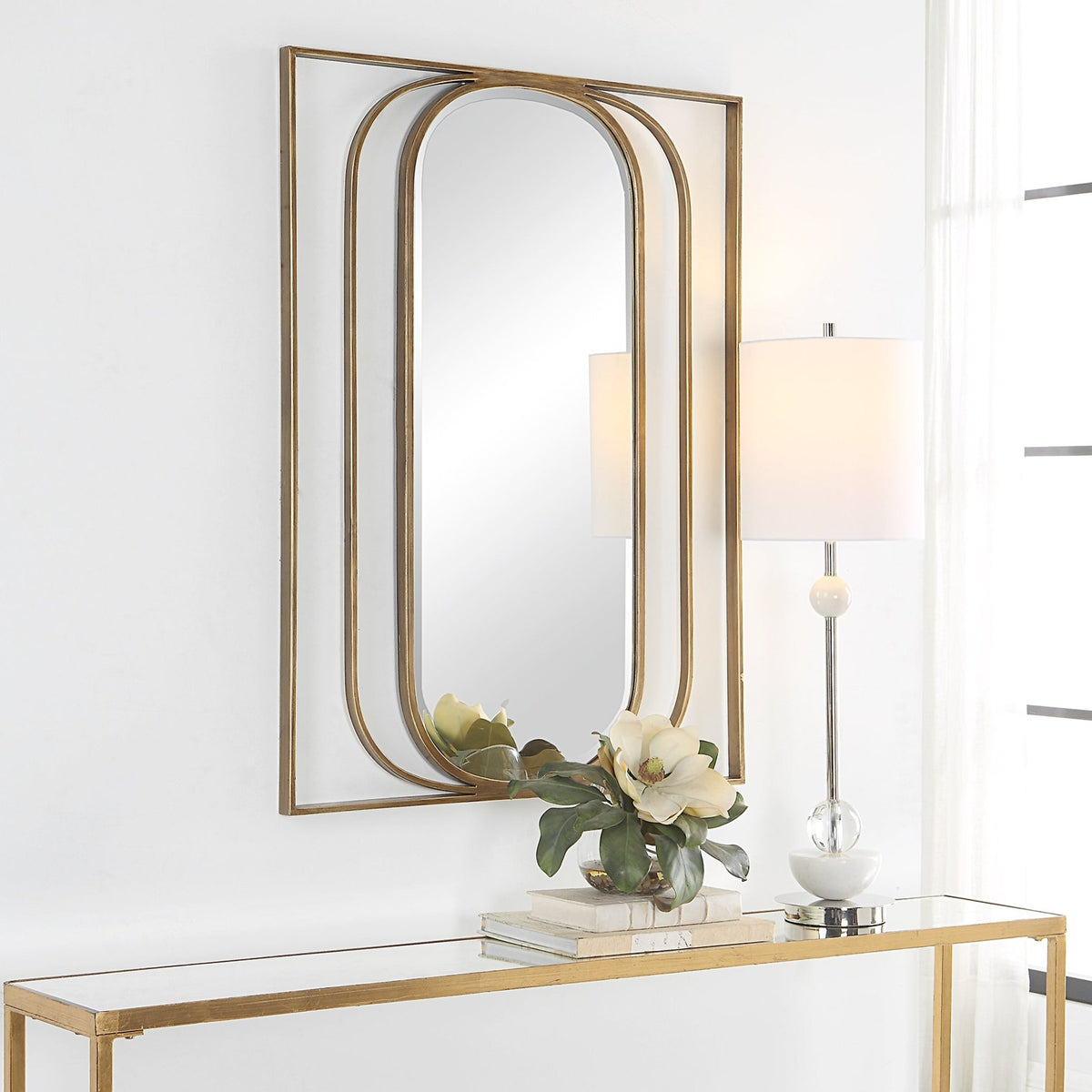 Uttermost Replicate Contemporary Oval Mirror Mirrors| Uttermost