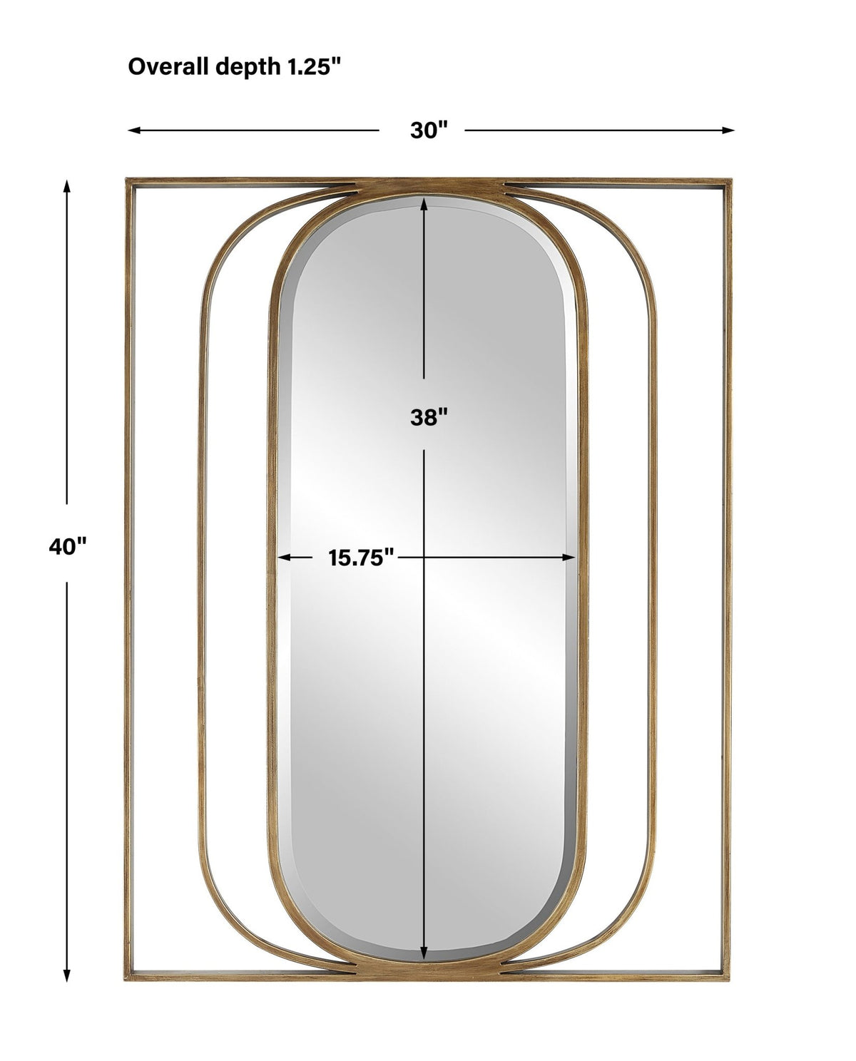 Uttermost Replicate Contemporary Oval Mirror Mirrors| Uttermost