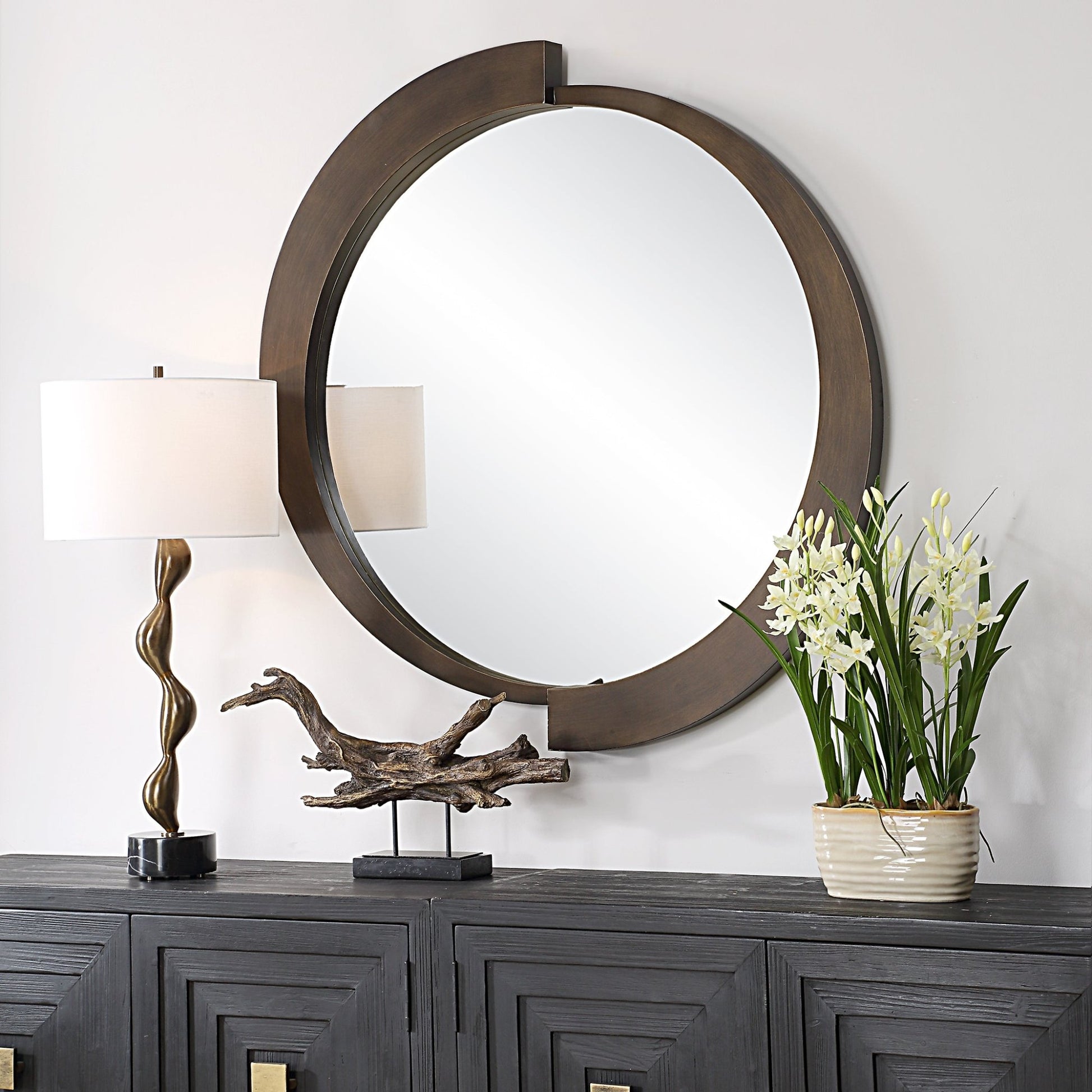 Uttermost Reverse Round Mirror Mirrors| Uttermost