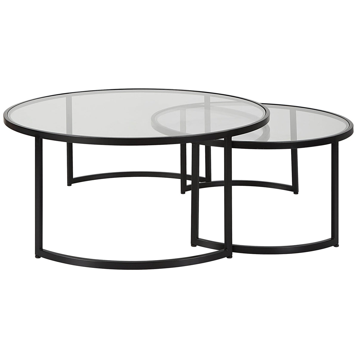 Uttermost Rhea Black Nesting Coffee Tables S/2 Nesting Tables| Uttermost