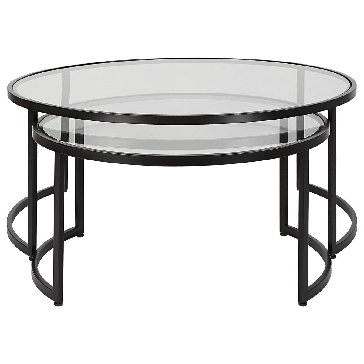 Uttermost Rhea Black Nesting Coffee Tables S/2 Nesting Tables| Uttermost